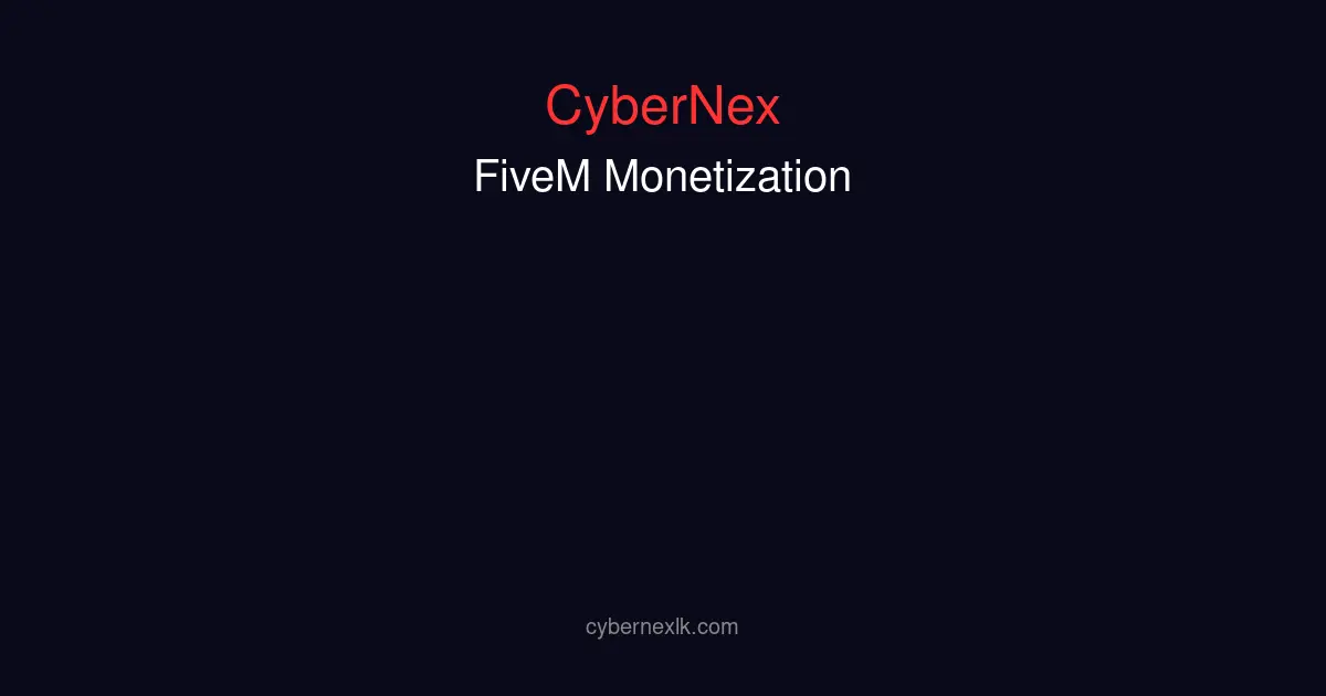 FiveM server monetization guide showing ethical donation systems, cosmetic perks, priority queue, and Discord integration